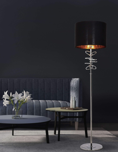 Торшер Lumina Deco Milari LDF 5530 CHR+BK фото 2 Торшер Lumina Deco Milari LDF 5530 CHR+BK фото 2