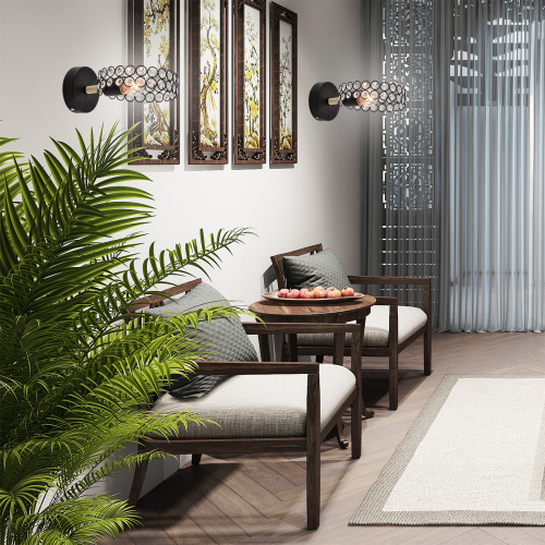 Настенный светильник Escada 679/1A E27*60W Black/Wood фото 3 Настенный светильник Escada 679/1A E27*60W Black/Wood фото 3