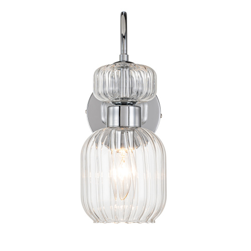 Настенный светильник Escada 1141/1A E14*60W Chrome/Clear фото 3 Настенный светильник Escada 1141/1A E14*60W Chrome/Clear фото 3
