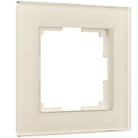 Рамка из стекла на 1 пост Favorit молочный W0011141