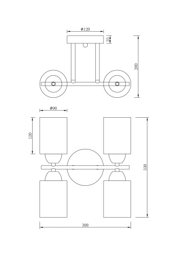Люстра Freya FR5129PL-04W Люстра Freya FR5129PL-04W