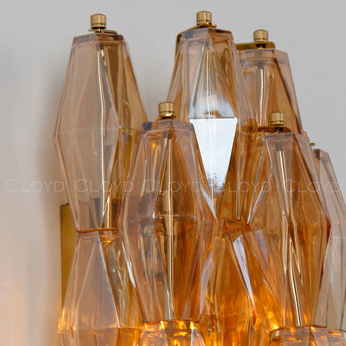 Бра Cloyd CALCUTTA W1 / выс. 37 см - латунь - янтарн.стекло (арт.20484) Бра Cloyd CALCUTTA W1 / выс. 37 см - латунь - янтарн.стекло (арт.20484)