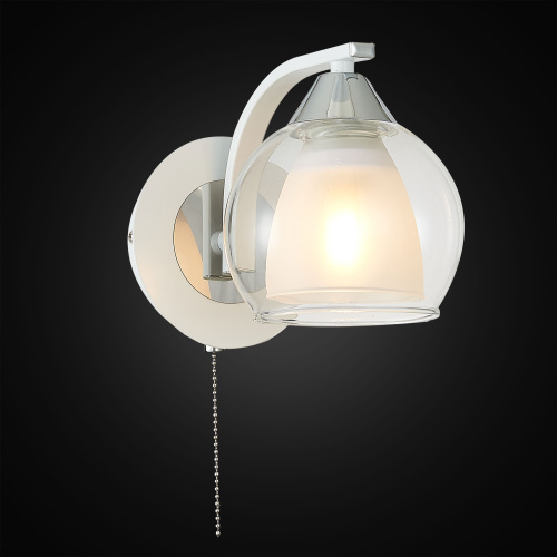 Citilux Кристи CL152310 Бра с выключателем Белое Хром фото 2 Citilux Кристи CL152310 Бра с выключателем Белое Хром фото 2