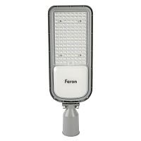 Светодиодный уличный консольный светильник Feron SP3050 100W 5000K 230V, серый