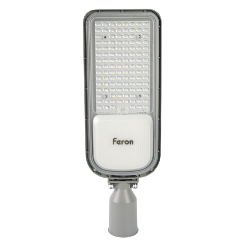 Светодиодный уличный консольный светильник Feron SP3050 100W 5000K 230V, серый