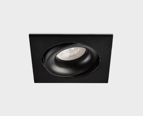 DE-201 black светильник встраиваемый поворотный фото 10