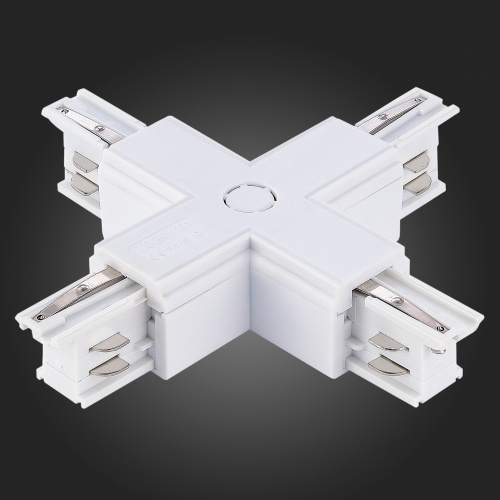 ST030.509.17 Х-образный токоподвод для трехфазного шинопровода ST-Luce Белый TRACE фото 3