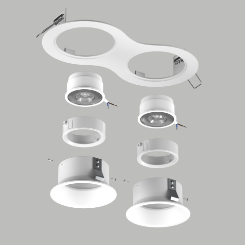 D6260606WMOD Светильник DOMINO ROUND под LED модуль/лампу МR16 (214626+214606+214606+214006+214006) фото 2 D6260606WMOD Светильник DOMINO ROUND под LED модуль/лампу МR16 (214626+214606+214606+214006+214006) фото 2