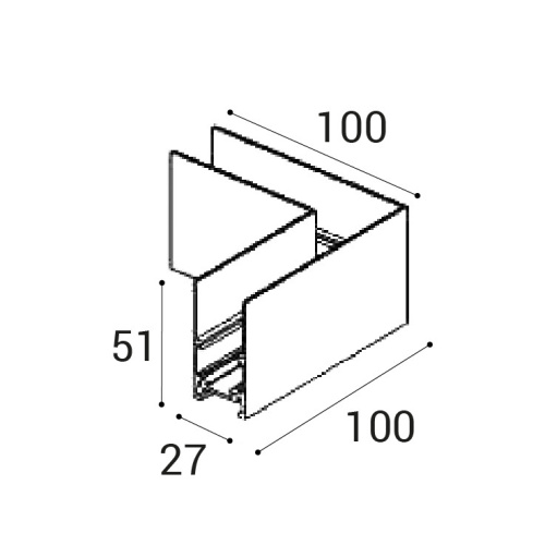 IT012-5034 black соединитель угловой фото 3
