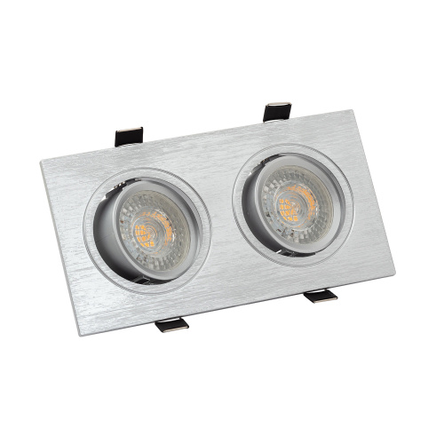 DK3022-CM Встраиваемый светильник, IP 20, 10 Вт, GU5.3, LED, серый, пластик фото 3 DK3022-CM Встраиваемый светильник, IP 20, 10 Вт, GU5.3, LED, серый, пластик фото 3