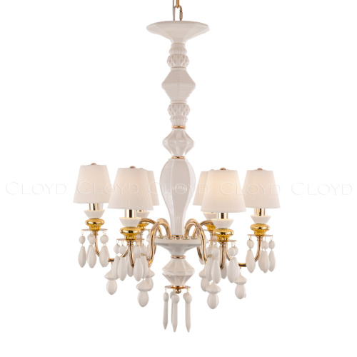 Люстра Cloyd LOTTIE-C C6 / Ø56 см- белая керамика (арт.11218) фото 3