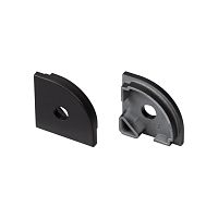 Заглушка SL-KANT-H20 BLACK с отверстием Arlight 049405