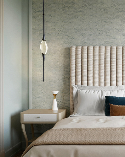 Подвесной светильник Pezzo 1 pearl black фото 2 Подвесной светильник Pezzo 1 pearl black фото 2