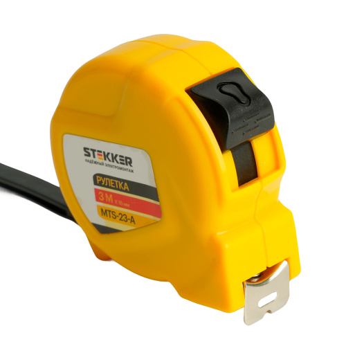 Рулетка, 3 м х 16 мм, II класс точности, пластик MTS-23-А
