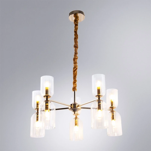 Подвесная люстра Arte Lamp CHARM A1623LM-10GO фото 2 Подвесная люстра Arte Lamp CHARM A1623LM-10GO фото 2