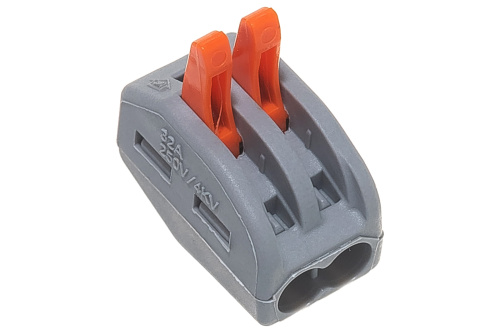 Cтроительно-монтажная клемма 2-проводная STEKKER, LD222-412 (5 штук в упаковке) фото 5