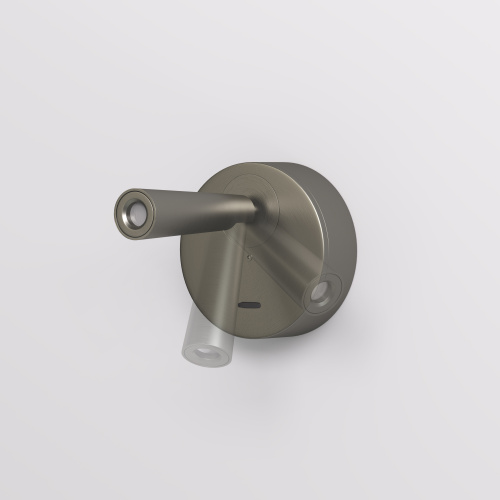 DK5072-DN Бра SHINE WALL со светодиодом, D104*H68, IP20, 3000К, 3W, RA?90, темный никель, алюминий фото 4