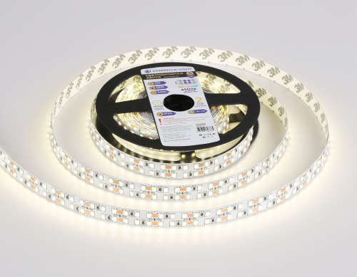 Светодиодная лента двухрядная 12В 2835 240Led 24Вт/м 4500K IP20 5м фото 3