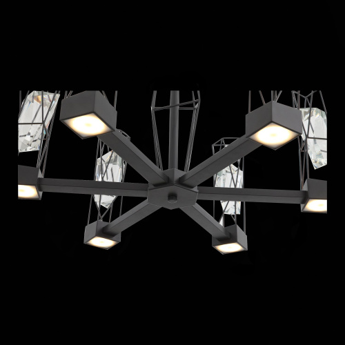 SL815.303.06 Люстра подвесная ST-Luce Серый графит/Серый графит, Прозрачный LED 6*8W 4000K PROGETTO фото 11