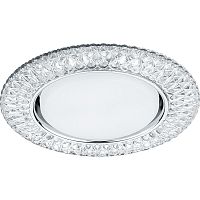 Светильник встраиваемый с белой LED подсветкой Feron CD4043 потолочный GX53 без лампы, прозрачный, хром