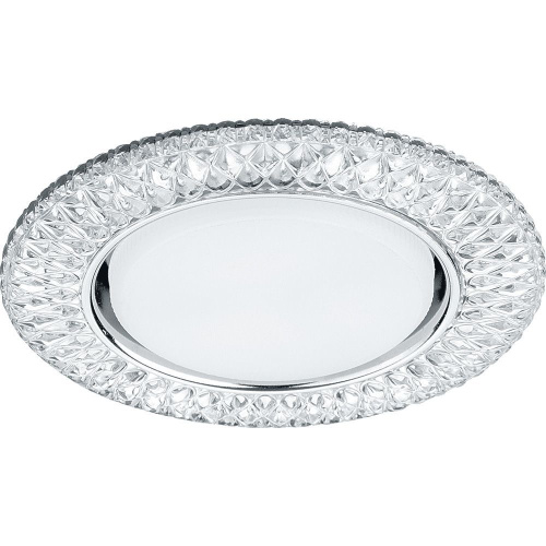 Светильник встраиваемый с белой LED подсветкой Feron CD4043 потолочный GX53 без лампы, прозрачный, хром Светильник встраиваемый с белой LED подсветкой Feron CD4043 потолочный GX53 без лампы, прозрачный, хром