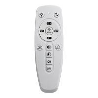 3037/DL COLOR SN 000 Светильник пластик/белый/хром LED 48Вт 3000-6500K D380 IP43 пульт ДУ/RGB/LampSmart COVA