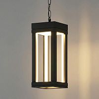Уличный подвесной светильник Frame 3000K чёрный 1528 TECHNO LED черный