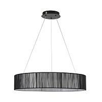 8371/40L LEDIO LN26 258 черный, металл/текстиль/силикон Люстра подвесная LED 40W 3000/4000/6000K 220V KAVA