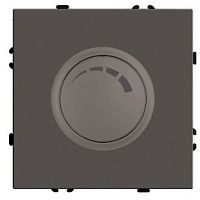 Выключатель диммирующий (механизм), STEKKER, 250В, 500W, серия Эмили, RSW10-5106-09, антрацит, soft touch