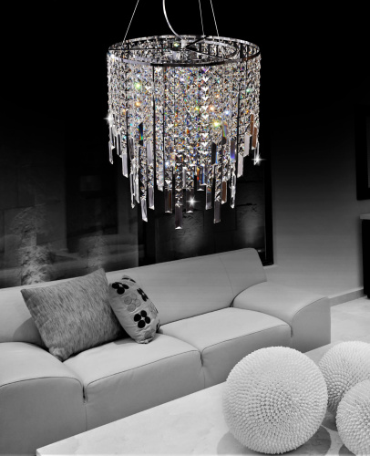 Хрустальная подвесная люстра Lumina Deco Zucchero LDP 2159-450 CHR фото 5