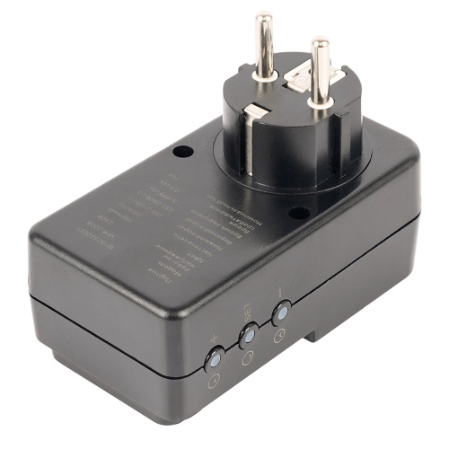 Реле напряжения для розетки регулируемое  STEKKER  VPR-200B, 230В,16A,черный фото 3