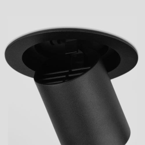 Встраиваемый точечный светодиодный светильник 9917 LED 10W 4200K черный матовый фото 4