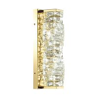 4999/10WL HALL ODL23 623 золотой/прозрачный/металл/хрусталь Бра LED 10W 4000K STRAZA