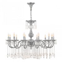 Люстра с хрустальными подвесками AL78101/12/300 A Ni Bohemia Ivele Crystal (Богемия Ивеле Кристалл)