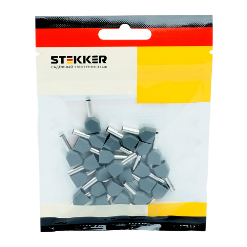 LD406-0508 Наконечник штыревой втулочный изолированный НШВИ(2) 0,5-8 (DIY упаковка 25 шт) фото 4