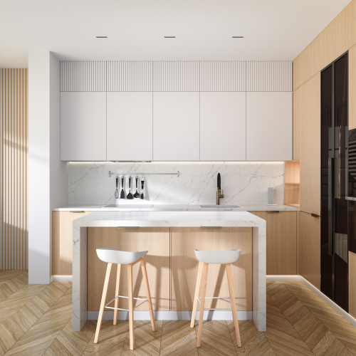 DK2514-WB Встраиваемый светильник SPACE со светодиодом L126mm 220V 10W 38° 4000К IP20 белый/черный алюминий фото 8