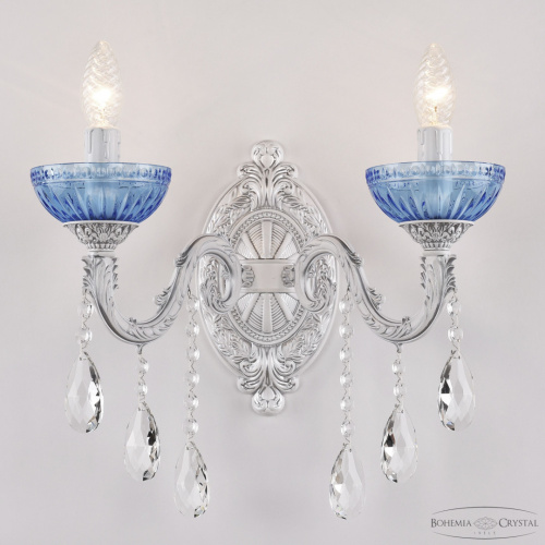 Бра с хрустальными подвесками AL7901B10/2/175 B WMN P Aquamarine/M-1G Bohemia Ivele Crystal (Богемия Ивеле Кристалл) фото 2 Бра с хрустальными подвесками AL7901B10/2/175 B WMN P Aquamarine/M-1G Bohemia Ivele Crystal (Богемия Ивеле Кристалл) фото 2