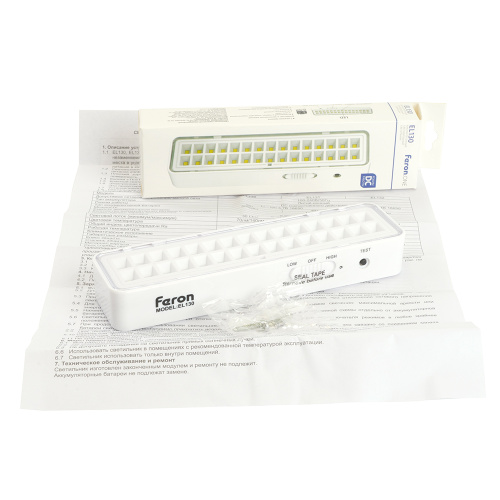 Светильник аккумуляторный Feron.One, 30LED DC, белый, EL130 фото 11