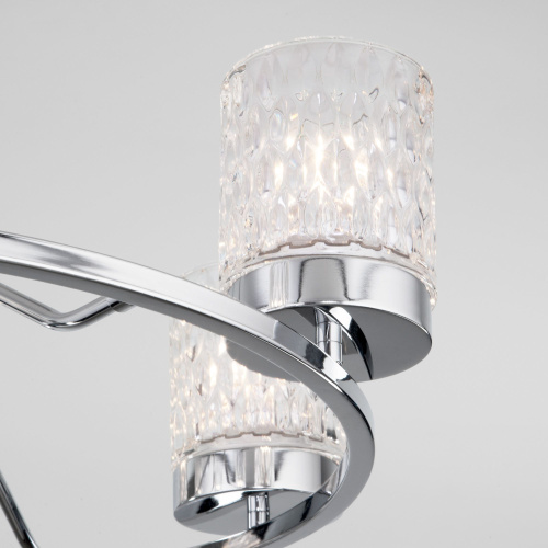 Потолочная люстра со стеклянными плафонами 60127/6 хром фото 4