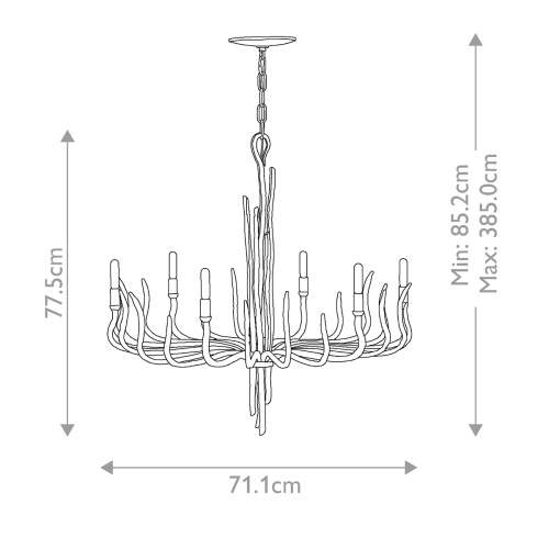 Люстра Hinkley, Арт. HK-SPYRE6C-CPG фото 7