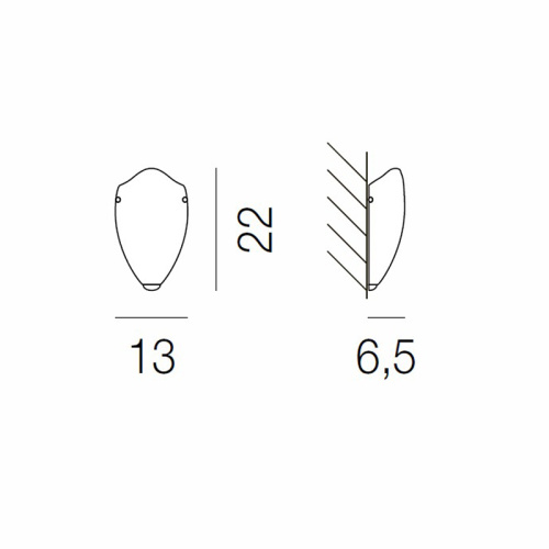 Настенный светильник AP CALICE 22 RS OR фото 4 Настенный светильник AP CALICE 22 RS OR фото 4