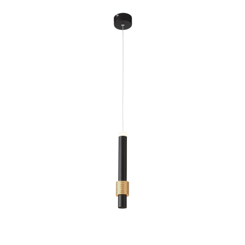 SL1591.403.01 Светильник подвесной ST-Luce Черный, Анодированный золотой/Черный LED 1*6W 3000K Подвесные светильники фото 3