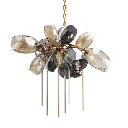 Люстра 8898P/AL gold/smoky Люстра 8898P/AL gold/smoky