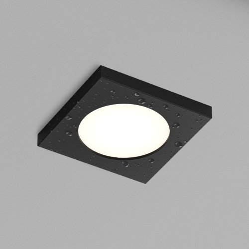 DK3015-BK Встраиваемый светильник влагозащ., IP 44, 50 Вт, GU10, черный, алюминий фото 4 DK3015-BK Встраиваемый светильник влагозащ., IP 44, 50 Вт, GU10, черный, алюминий фото 4