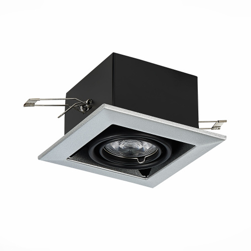 ST250.148.01 Св-к встр. Черный GU10 1*50W  L126xW126xH70 220V Без ламп Встраиваемые светильники фото 5