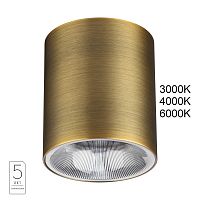7137/12CL HIGHTECH ODL26 325 Потолочный светильник бронза/металл IP20 LED 12W 840Лм 3000K/4000K/6000K 36° 220-240V BRIM