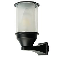 Светильник садово-парковый Feron DH1401, на стену вверх,E27 220-240V, черный