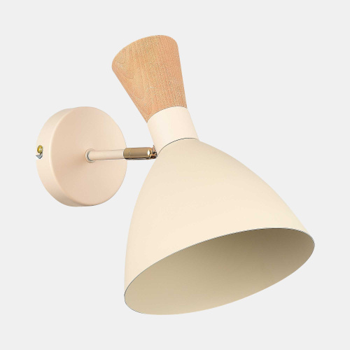 SLE1256-501-01 Светильник настенный Бежевый/Бежевый, Светлое дерево, Золотистый E14 1*40W VISTA фото 4