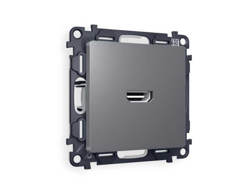 Комплект механизма розетки HDMI 2.0 AMBRELLA VOLT ALFA Антрацит серый 40V/500mA 2.0GHz 5-18Gbit/s QUANT (AP6640, VM222) MA664010 Комплект механизма розетки HDMI 2.0 AMBRELLA VOLT ALFA Антрацит серый 40V/500mA 2.0GHz 5-18Gbit/s QUANT (AP6640, VM222) MA664010