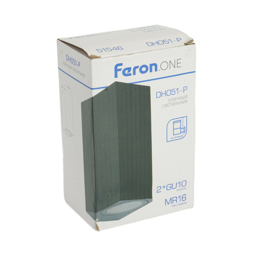 Светильник садово-парковый Feron.ONE DH051-P,на стену, 2*GU10 220-240V, черный пластик фото 12